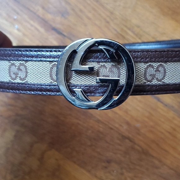 Gucci Monogram Interlocking G Belt in Dark Brown main image 8